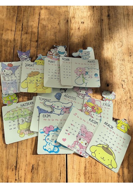 Ahşap Ayaklı 2026 Sanrio Yeniyıl Takvimi modelleri