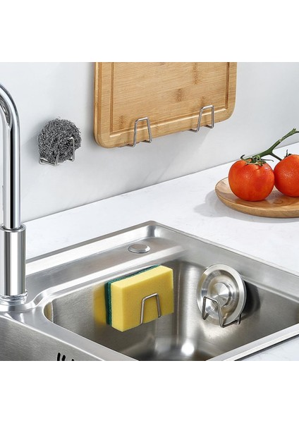 Vıvo Musluk Yanı Sünger'lik Sünger Askılığı Evye Sünger'liği Banyo Mutfak Düzenleyici 4 Adet W-1 indirimleri