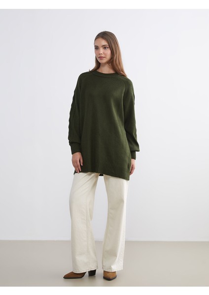 Yeni Sezon Bisiklet Yaka Kadın Triko Tunik fiyatları