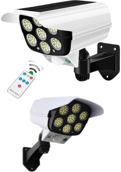 Solar Bahçe Aydınlatması Hareket Sensörlü Uzaktan Kumandalı Kamera Görünümlü fırsatları