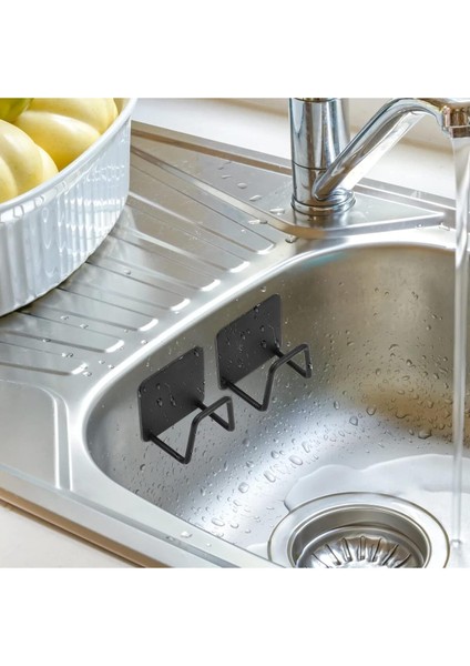 Vıvo Musluk Yanı Sünger'lik Sünger Askılığı Evye Sünger'liği Banyo Mutfak Düzenleyici 2 Adet W-1 fırsatları