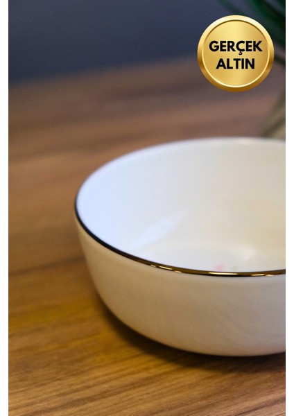 Porselen Natura Çuha Altın Yaldızlı Kase 13,50X4CM 460CC Tekli modelleri