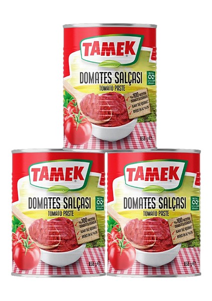 Domates Salçası, 830 gr 3 Adet