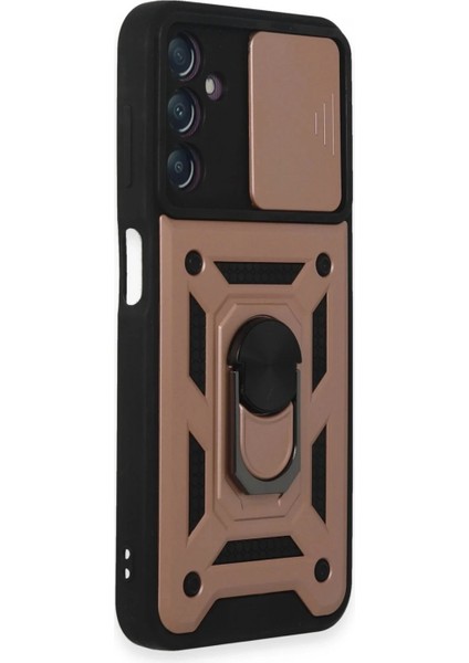 Samsung Galaxy A14 4g Kılıf Pars Lens Yüzüklü Silikon - Rose Gold fiyatları