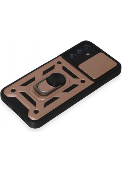 Samsung Galaxy A14 4g Kılıf Pars Lens Yüzüklü Silikon - Rose Gold indirimleri