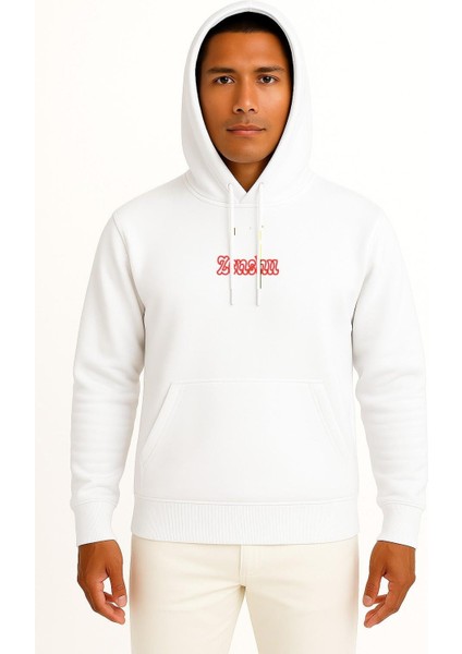 Kapüşonlu Zenshu Japon Anime Göğüs Baskılı Unisex Sweatshirt