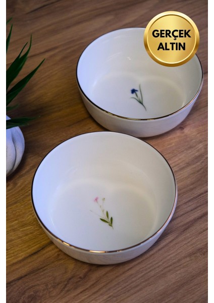 Porselen Natura Karma Altın Yaldızlı Kase 13,50X4CM 460CC 2 Parça fiyatları