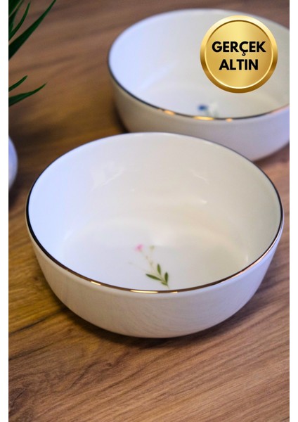 Porselen Natura Karma Altın Yaldızlı Kase 13,50X4CM 460CC 2 Parça modelleri