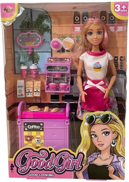 Bfs WG66748 Vardem Kutulu Kafe Işleten Bebek Set 11,5 Inç