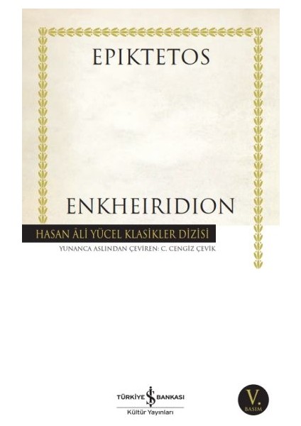 Enkheiridion - Hasan Ali Yücel Klasikleri