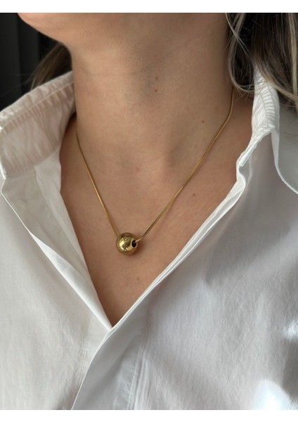 Tek Zincirli Çelik Top Kolye fiyatları