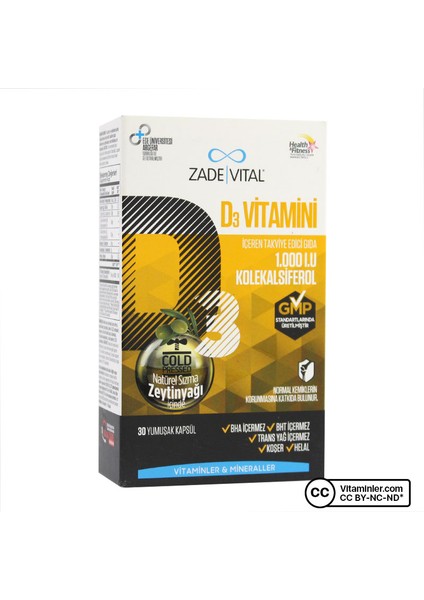 Vitamin D3 30 Yumuşak Kapsül + Hediye Diş Beyazlatıcı Köpük fiyatları