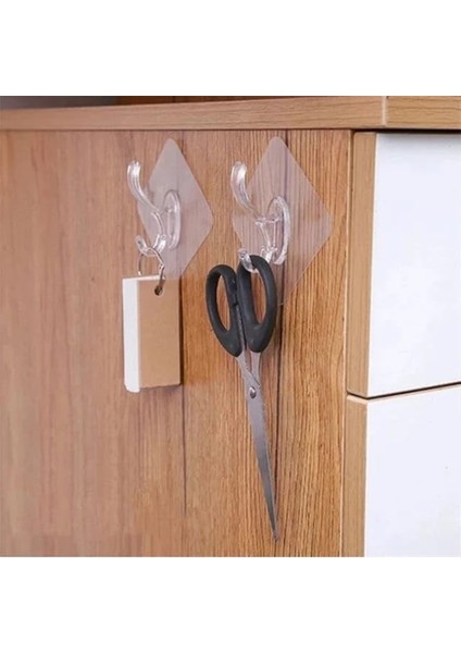 5 Adet Kendinden Yapışkanlı Tekli Banyo Askı, Askı Aparatı 5 Adet