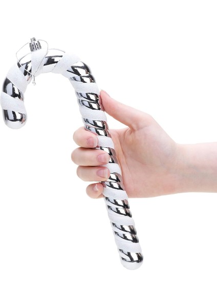 2 Adet Baston Şeker Kamışı Yılbaşı Ağaç Süsü Büyükboy Yılbaşı Süsü modelleri