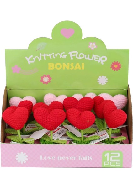 Bfs Fl-7 12Lİ Kroşe Örgü Saksıda Kalp -Birliktoys modelleri