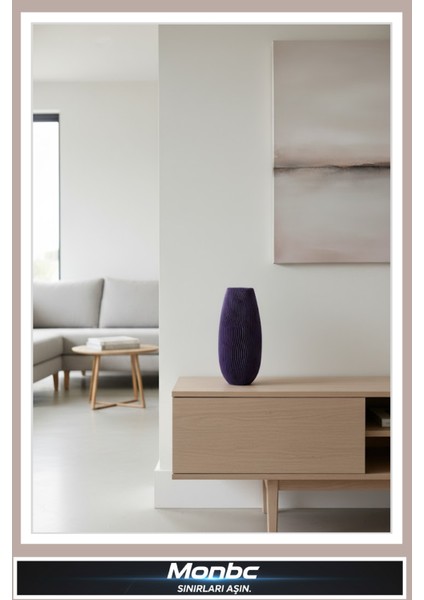 Modern Vazo 3D Tasarım Dekoratif Biblo, Hediyelik ve Ev Ofis Için Şık Aksesuar