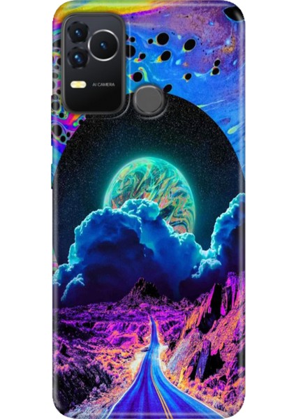 Omix X400 Kılıf Renkli Esnek Silikon Dream Road