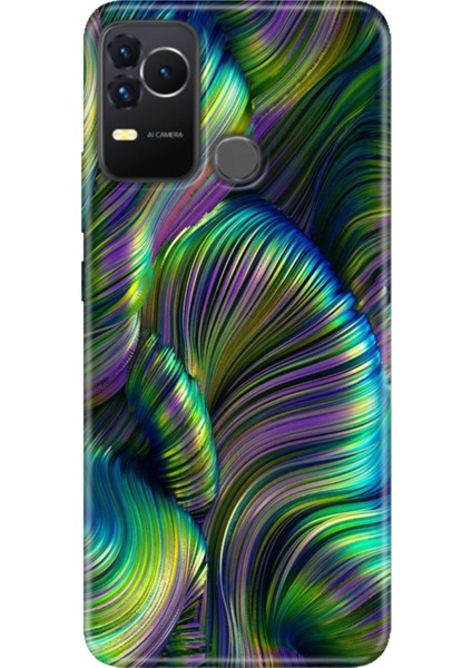 Omix X400 Kılıf Renkli Esnek Silikon Holographic