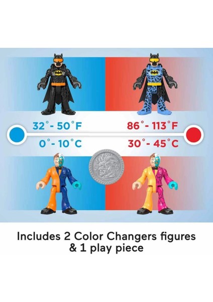 Bfs HMX60 Imaginext® Dc Super Friends™color Changers Temel Figür Seti fırsatları