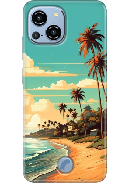 Reeder S23 Pro Max Kılıf Desenli Kapak Baskı Uv Malibu