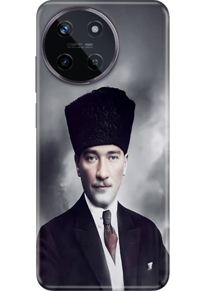Realme 11 4g Kılıf Renkli Trendy Kapak Silikon Atatürk