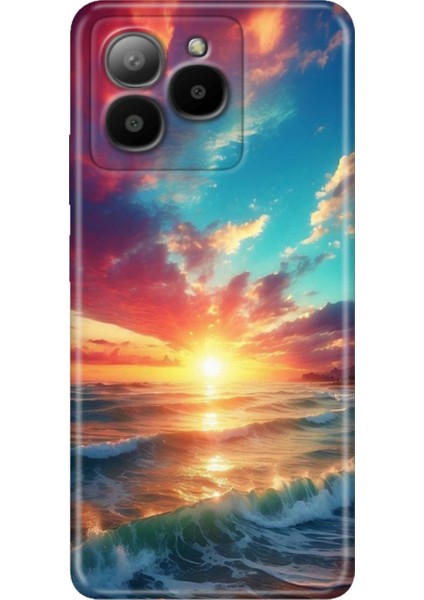 Omix X7 Kılıf Silikon Tasarım Stok Okyanus