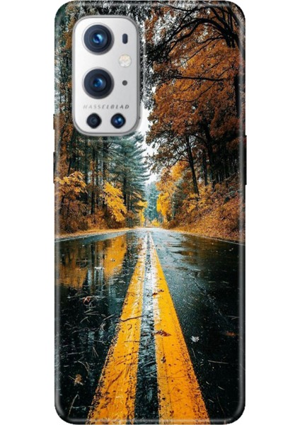 Oneplus 9 Pro Kılıf Desenli Design Silikon Korku Yolu