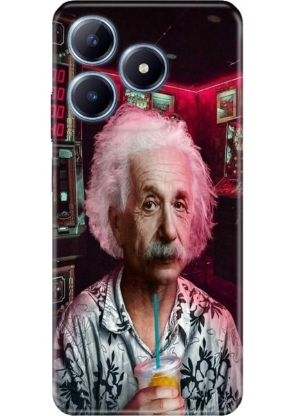 Realme C63 Kılıf Renkli Baskılı Silikon Albert