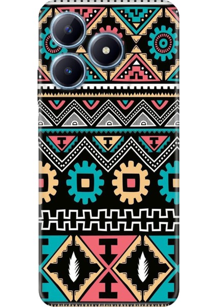 Realme C63 Kılıf Renkli Baskılı Silikon Etnik