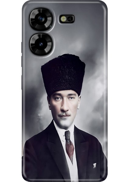 Tecno Pova 5 Kılıf Renkli Esnek Silikon Atatürk