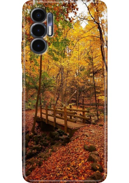 Tecno Pova 3 Kılıf (LF7N) Uyumlu Renkli Baskı Desen Esnek Silikon Kasımda Aşk