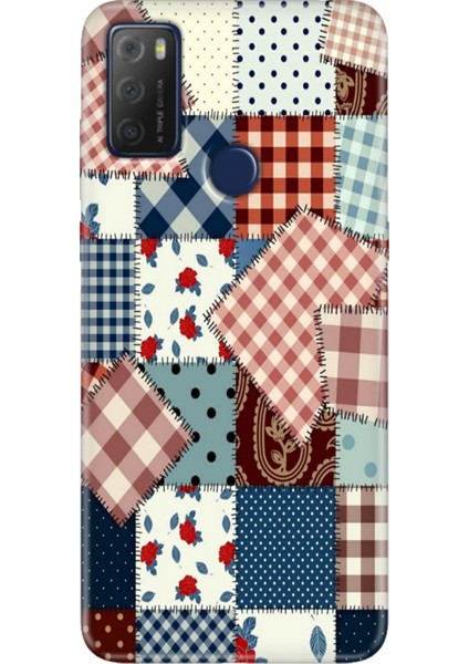 Tcl 20E Kılıf Desenli Silikon Kampanyalı Kapak Yama