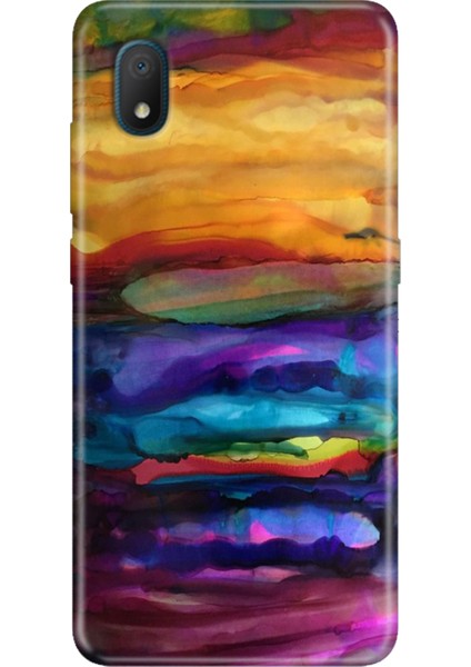 Tcl L7 Kılıf Desenli Silikon Renkli Phone Case Sulu Boya