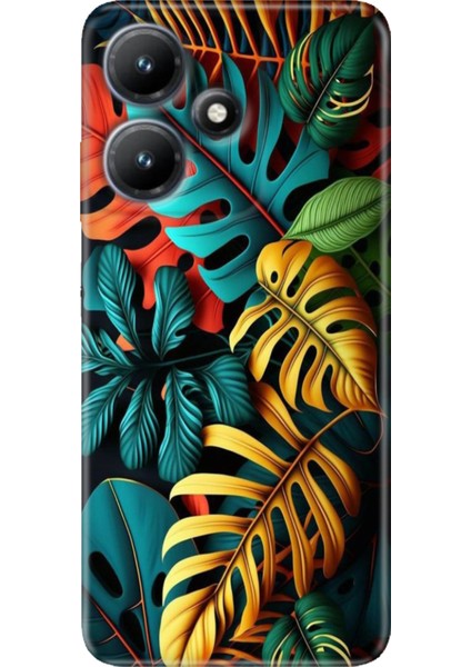 Infinix Hot 30 Kılıf Baskılı Esnek Silikon Kapak Renkli Orman