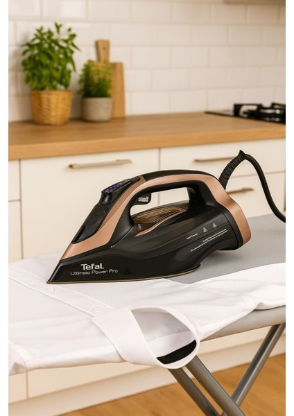 Kumaşa Göre Isı Ayarlayan 3200W Akıllı Ultimate Power Pro 300GR Şok Buharlı Ütü-Otomatik Kapanma +Şarjlı Hav &yün Temizleyici