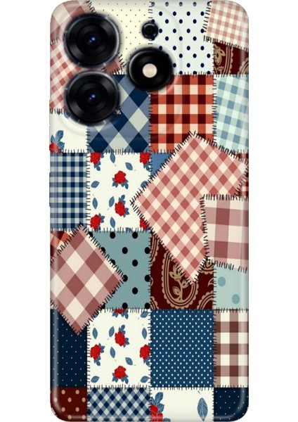 Tecno Spark 20 - 20C Kılıf Renkli Temalı Tarz Silikon Yama