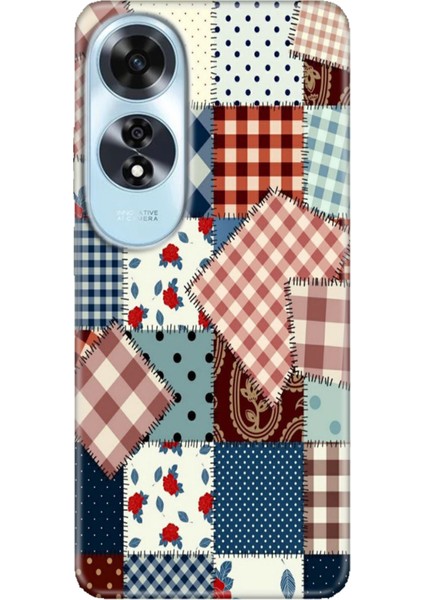 Oppo A60 Kılıf (CPH2631) Uyumlu Silikon Desenli Kalıplı Ermer Yama