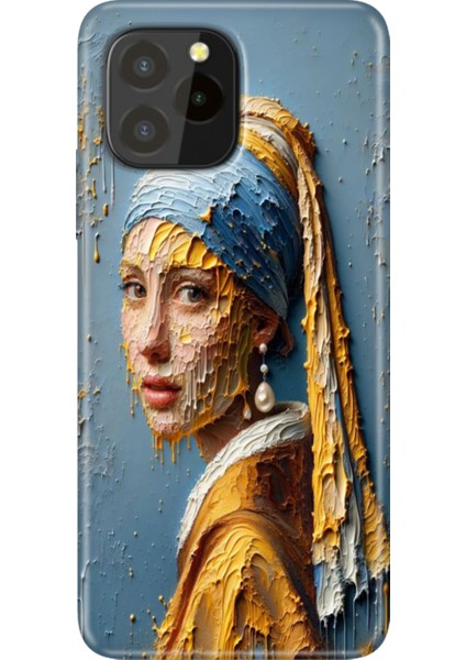 Oukitel C21 Pro / Plus Uyumlu Kılıf Desenli Silikon Renkli Tpu Uv Inciküpeli