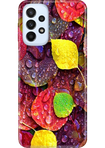 Samsung Galaxy A23 Kılıf Silikon Tasarım Stok Sonbahar