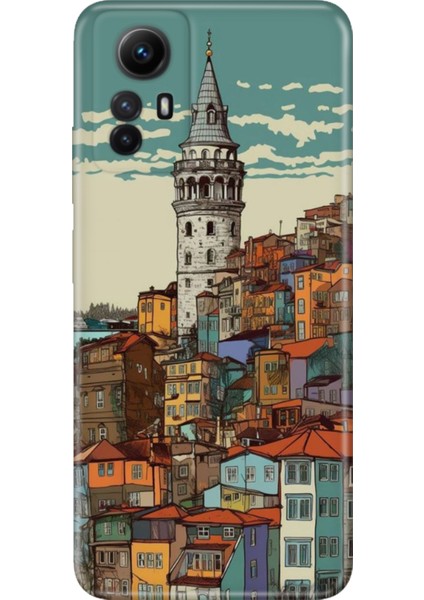 Xiaomi Redmi Note 12S Kılıf Desenli Ermer Silikon Galata