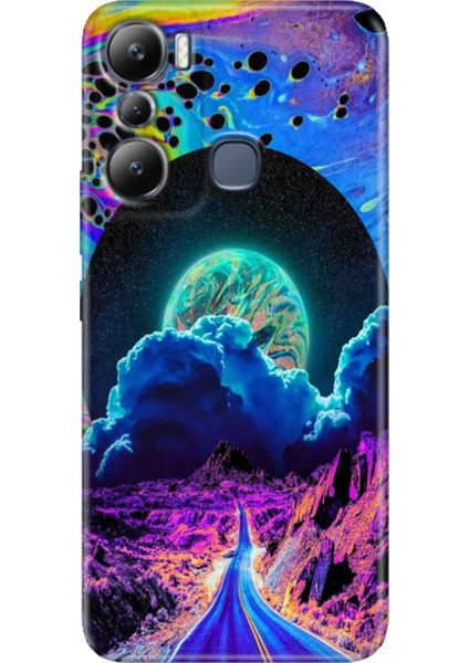 Infinix Hot 20I Kılıf Esnek Silikon Kapak Cover Dream Road