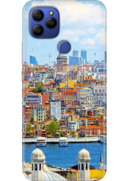 General Mobile Gm 21 G310 Kılıf Baskılı Silikon G310 Case Istanbul