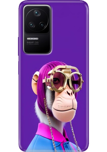 Xiaomi Poco F4 Kılıf Desenli Kapak Renkli Ermer Monkey