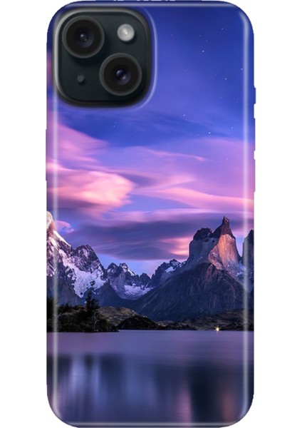 iPhone 15 Uyumlu Kılıf Desenli Kapak Renkli Tpu Uv Kuzey