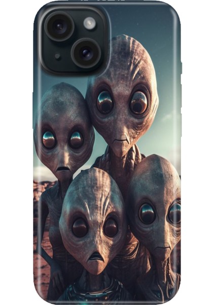 iPhone 13 - 14 Kılıf Desenli Kapak Renkli Tpu Uv Ufo