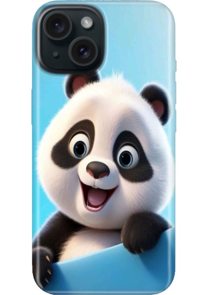 iPhone 15 Uyumlu Kılıf Desenli Kapak Renkli Tpu Uv Panda