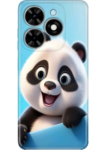 Tecno Spark Go 2024 Kılıf Baskılı Esnek Silikon Kapak Panda