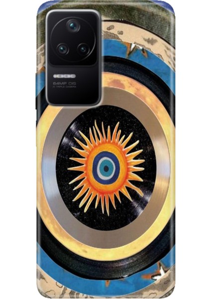 Xiaomi Poco F4 Kılıf Desenli Kapak Renkli Ermer Nazar