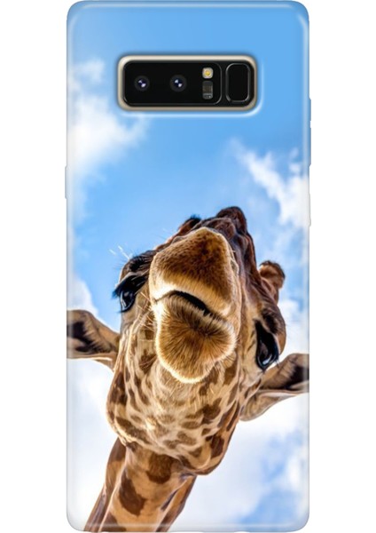 Samsung Galaxy Note 8 Kılıf Renkli Temalı Note8 Silikon Öpücük