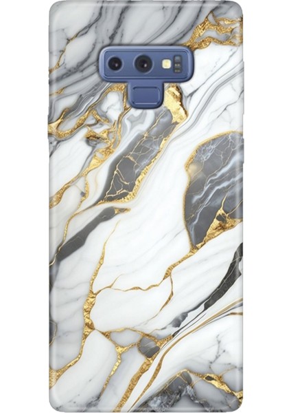 Samsung Galaxy Note 9 Kılıf Renkli Esnek Silikon Arsos Mermer